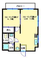 信用マンション 間取り図