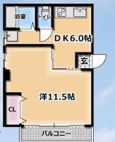 巣鴨コーポ三愛 間取り図