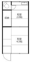 岩田荘 間取り図