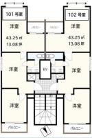 新宿ガーデンビル 間取り図