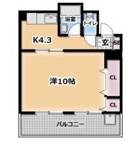水稲荷マンション 間取り図