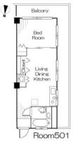 新宿5アドレス 間取り図