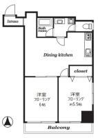 成子坂ハイツ 間取り図