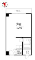 新宿御苑前マンション 間取り図