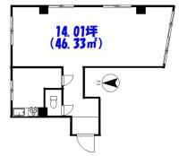 御苑ハイツ 間取り図