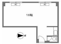 新宿Qフラットビル 間取り図