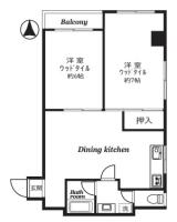 成子坂ハイツ 間取り図
