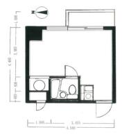 レイフラット新宿 間取り図