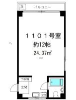 池袋サンハイツ 間取り図